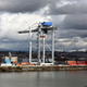 This is the training crane for the BC Maritime Employers’ Association, on Mitchell Island. I saw it from as close as I could get back in January, and will get to that album soon.